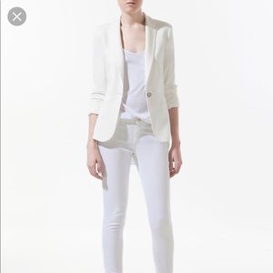 Zara Jersey Jacket/Blazer (soft pink)